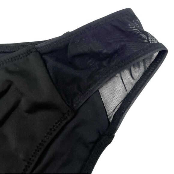 NWT Solid & Striped The Emily Mesh Bikini Bottom Black Size Large Swim Bottoms - Picture 4 of 12
